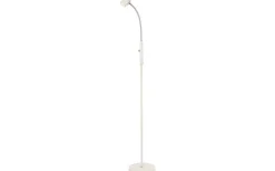 Aneta Pilot Golvlampa 135cm Vit/Krom* Golvläslampor