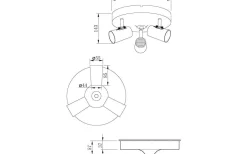 Aneta Pilot Takspotlight 25cm 3L Stål* Hall & Trappa|Runda Takspotlights