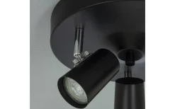 Aneta Pilot Takspotlight 25cm 3L Svart* Runda Takspotlights|Takspot Med 3 Lampor