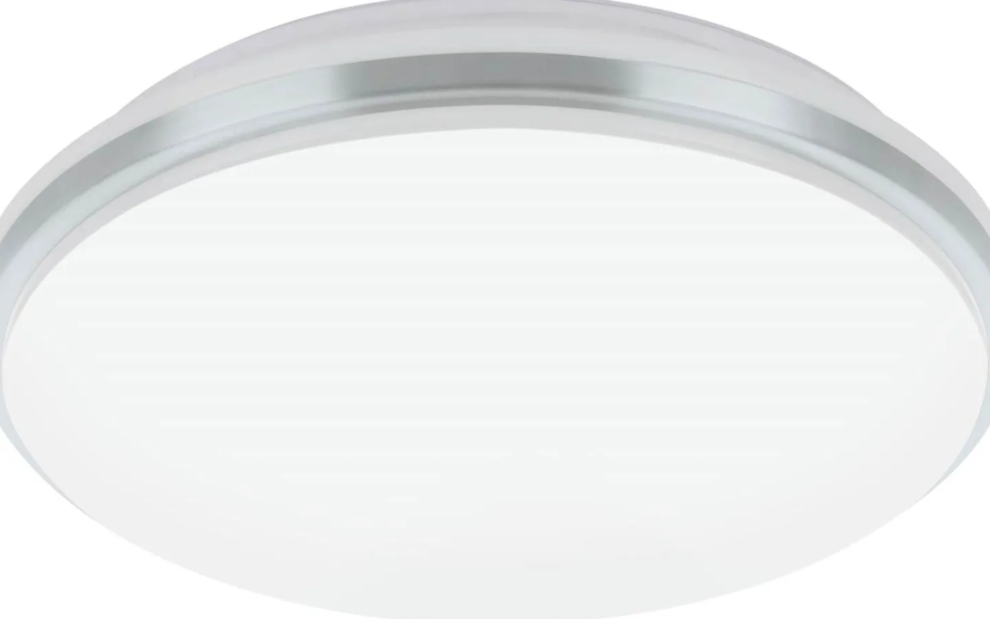 Badrumslampor Tak<Eglo Pinetto Plafond 34cm LED 4000K 15,6W Vit/Krom IP44