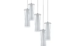 Stora Taklampor Ø50-69 Cm<Eglo Pinto Taklampa 50cm Krom