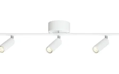 Herstal Pipeline Takspotlight 66cm 3L Mattvit* Avlånga Takspotlights|Takspot Med 3 Lampor