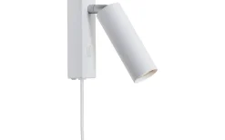 Pipeline Vägglampa Enkel Mattvit