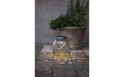 Pireus Solcellslampa 16cm Transparent