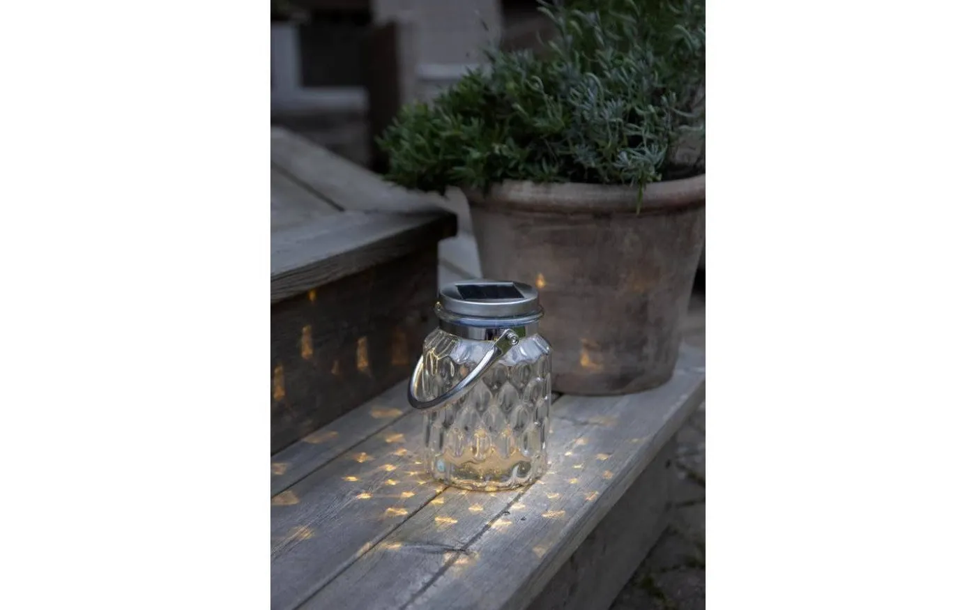 Pireus Solcellslampa 16cm Transparent