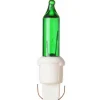 Pisellolampa Push-In 2,5V 0,35W Grön 5-Pack Vit sockel