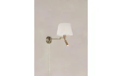 Pivot Vägglampa Offwhite/Antikmässing