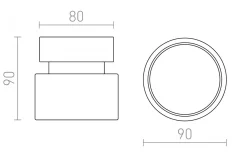 Hall & Trappa|Takspot Med 1 Lampa<Rendl Pixie Takspotlight Svart/Krom GX53