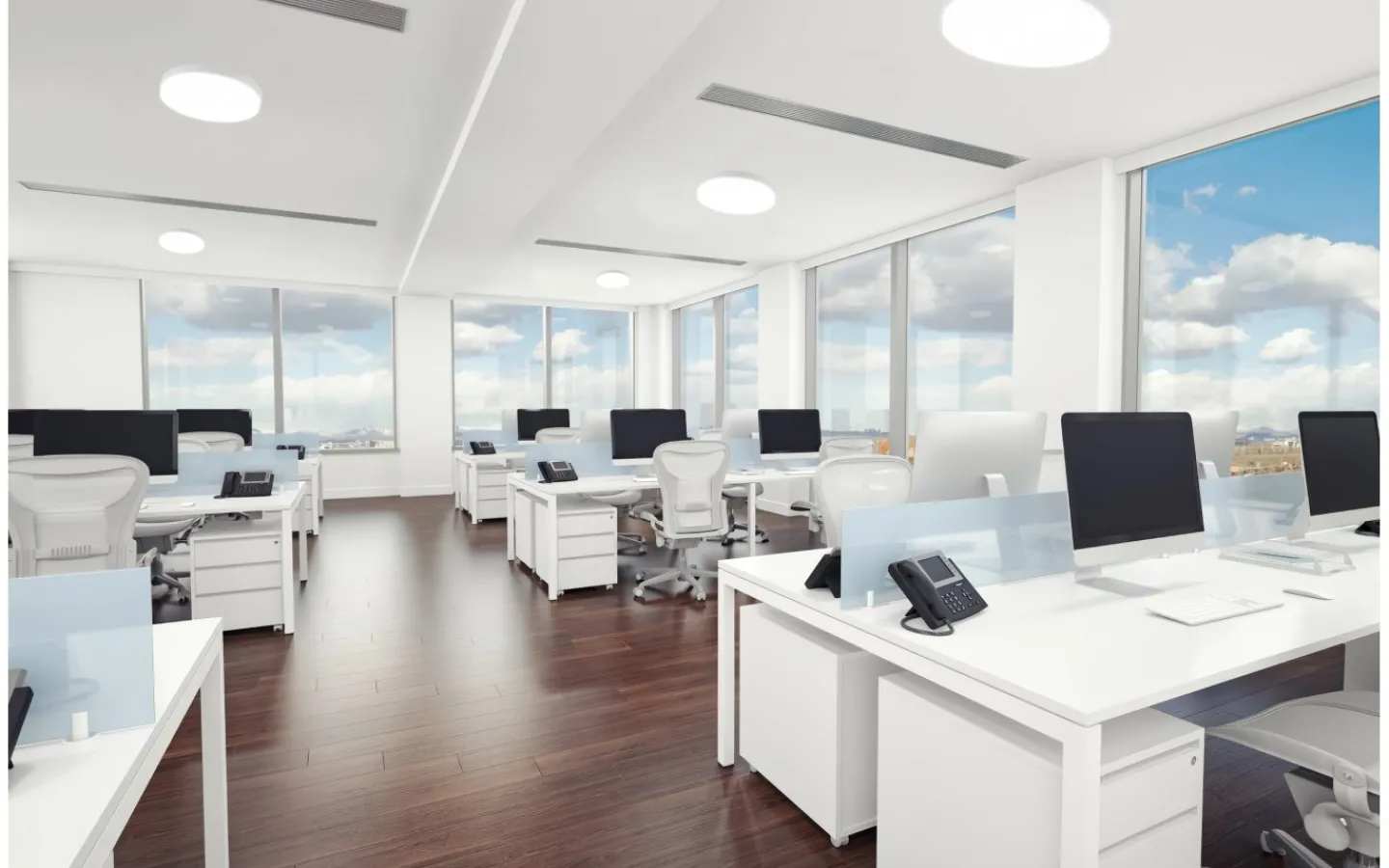 Allmänbelysning<Malmbergs Plafond Lumina Round, 10-23W, CCT 3000-5000K, IP44, HF-Sensor med grundljus