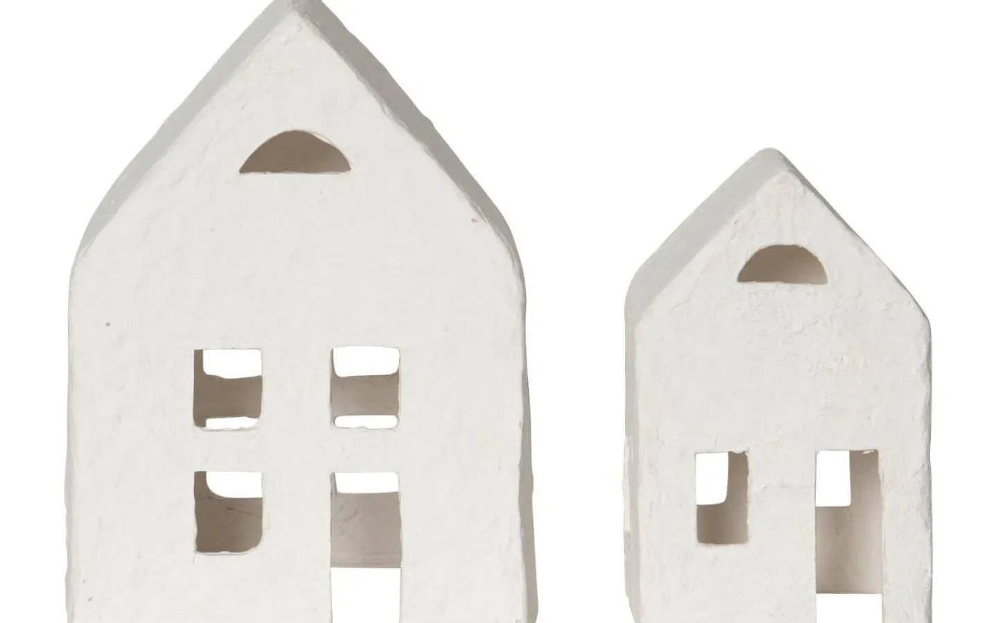 Julbyar Och Figurer|Batteri Julpynt Inomhus<Star Trading Plain Batteridriven Inomhusdekoration 2 hus Vit