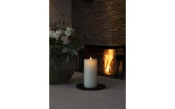 Blockljus Inomhus|Blockljus Inomhus<Konstsmide Plain Batteridrivet Blockljus 22cm Gräddvit