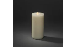 Blockljus Inomhus|Blockljus Inomhus<Konstsmide Plain Batteridrivet Blockljus 22cm Gräddvit