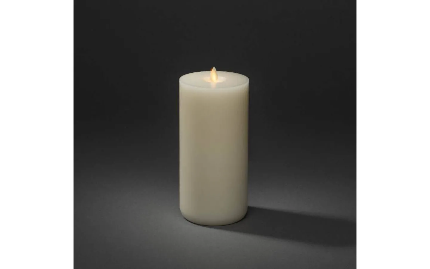 Blockljus Inomhus|Blockljus Inomhus<Konstsmide Plain Batteridrivet Blockljus 22cm Gräddvit