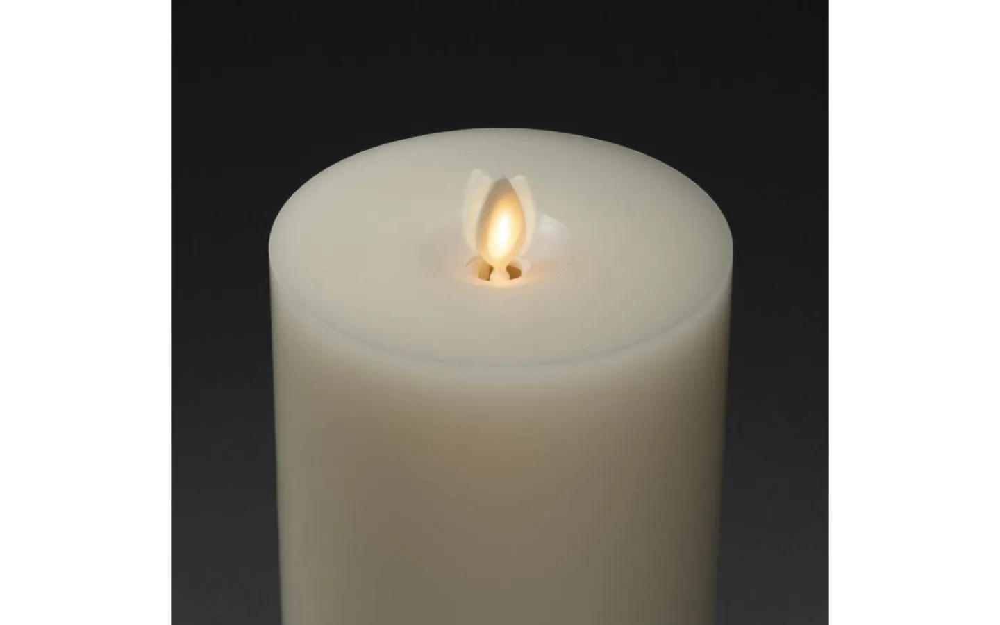 Blockljus Inomhus|Blockljus Inomhus<Konstsmide Plain Batteridrivet Blockljus 22cm Gräddvit