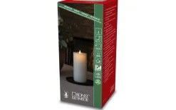 Blockljus Inomhus|Blockljus Inomhus<Konstsmide Plain Batteridrivet Blockljus 22cm Gräddvit