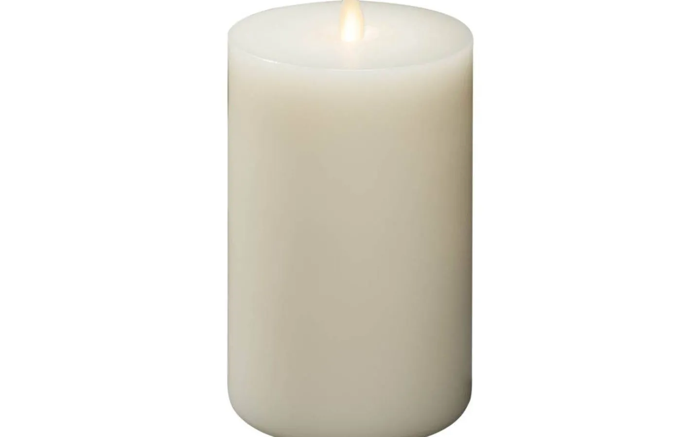 Konstsmide Plain Batteridrivet Blockljus 17cm Gräddvit* Blockljus Inomhus|Blockljus Inomhus