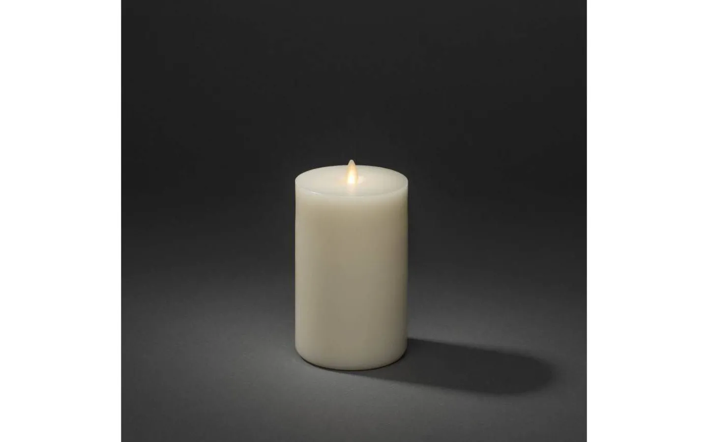 Konstsmide Plain Batteridrivet Blockljus 17cm Gräddvit* Blockljus Inomhus|Blockljus Inomhus