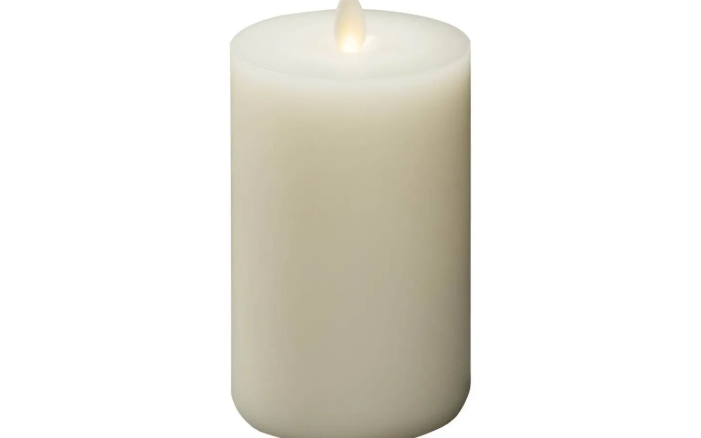 Konstsmide Plain Batteridrivet Blockljus 15cm Gräddvit* Blockljus Inomhus|Blockljus Inomhus