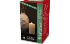 Konstsmide Plain Batteridrivet Blockljus 15cm Gräddvit* Blockljus Inomhus|Blockljus Inomhus