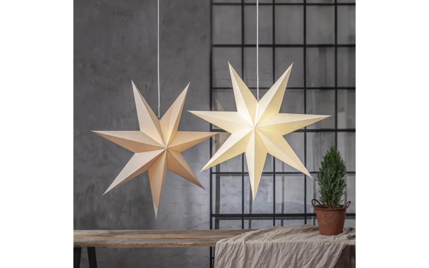 Julstjärnor Utan Sladd<Star Trading Plain Julstjärna 90cm Vit