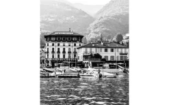 Hallbergs Plansch Comosjön hotell 70x50cm* Tavlor