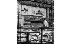 Plansch Italiensk delikatessbutik 70x50cm