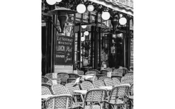 Hallbergs Plansch Paris café 70x50cm* Tavlor