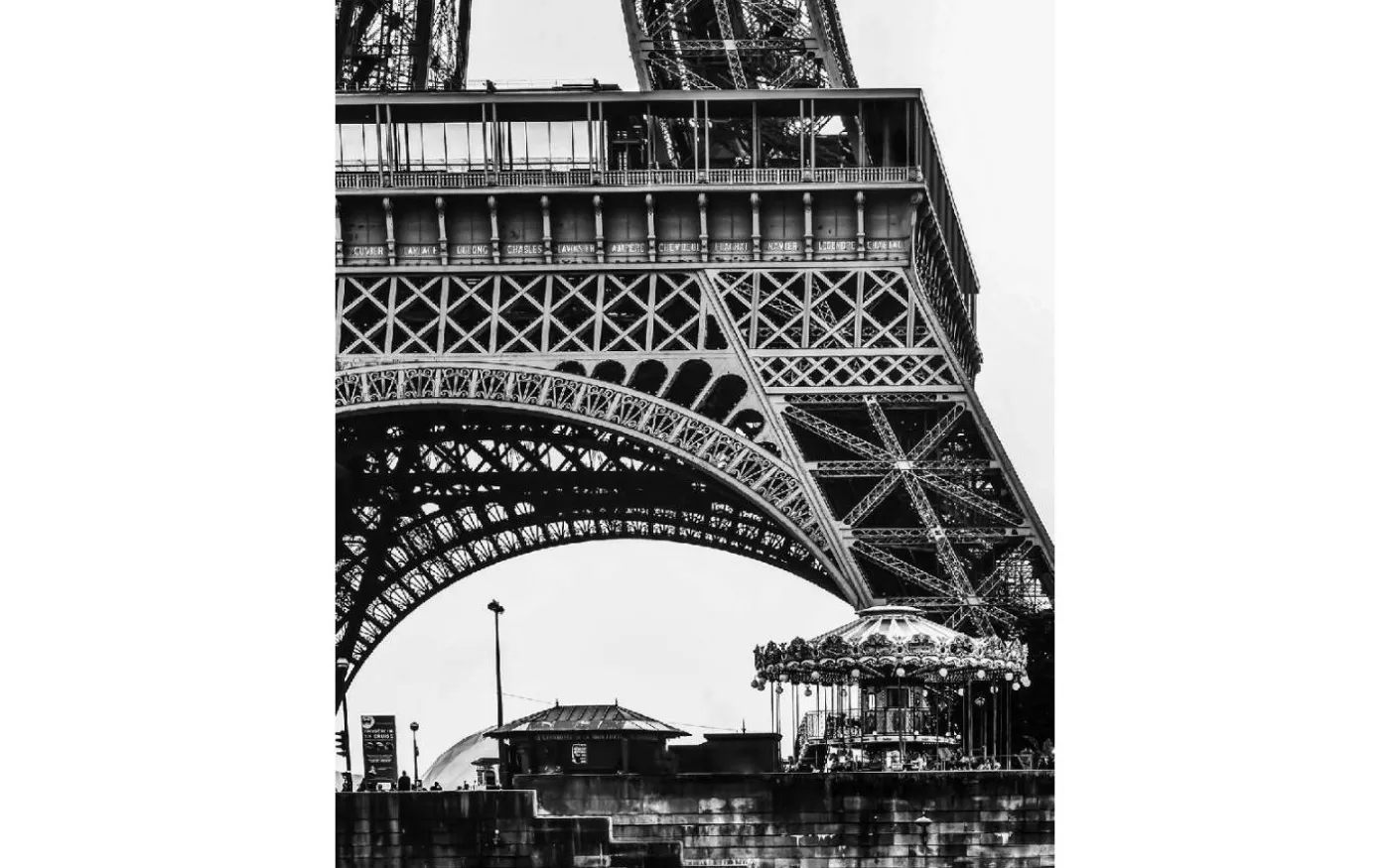 Plansch Paris Eiffeltornet 70x50cm