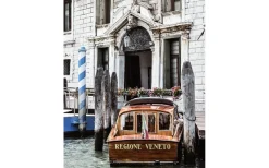 Hallbergs Plansch Venedig träbåt 70x50cm* Tavlor