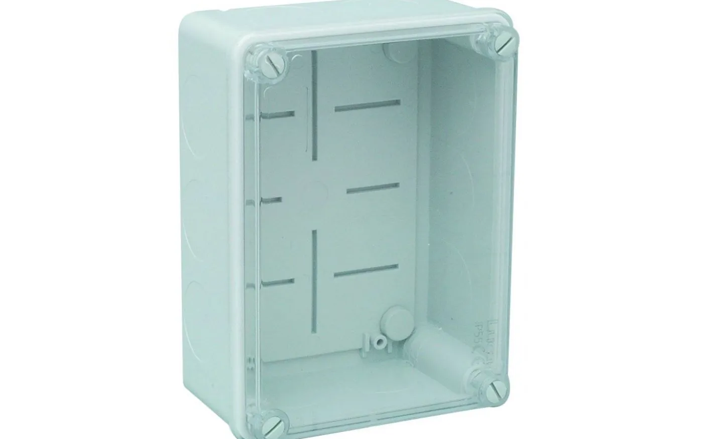 Plastkapsling IP55,160x135x77 mm,Transparent lock