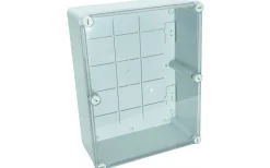 Plastkapsling IP55,310x240x110 mm,Transparent lock