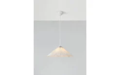 Plisado Taklampa 50cm Vit