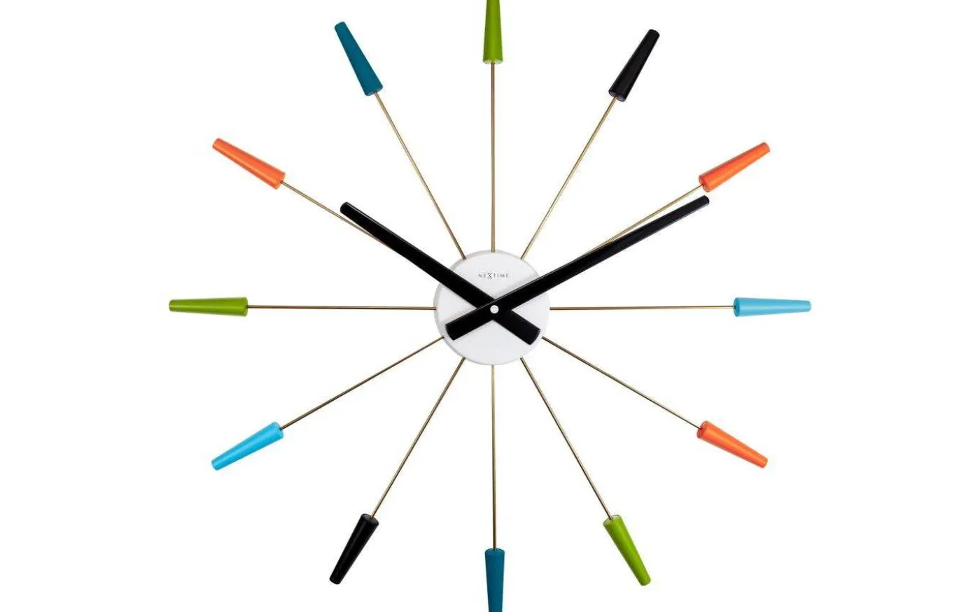 Plug Inn Väggklocka Ø58cm Multicolor