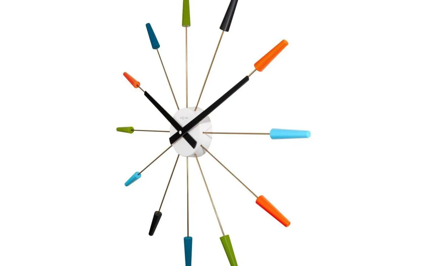 Plug Inn Väggklocka Ø58cm Multicolor