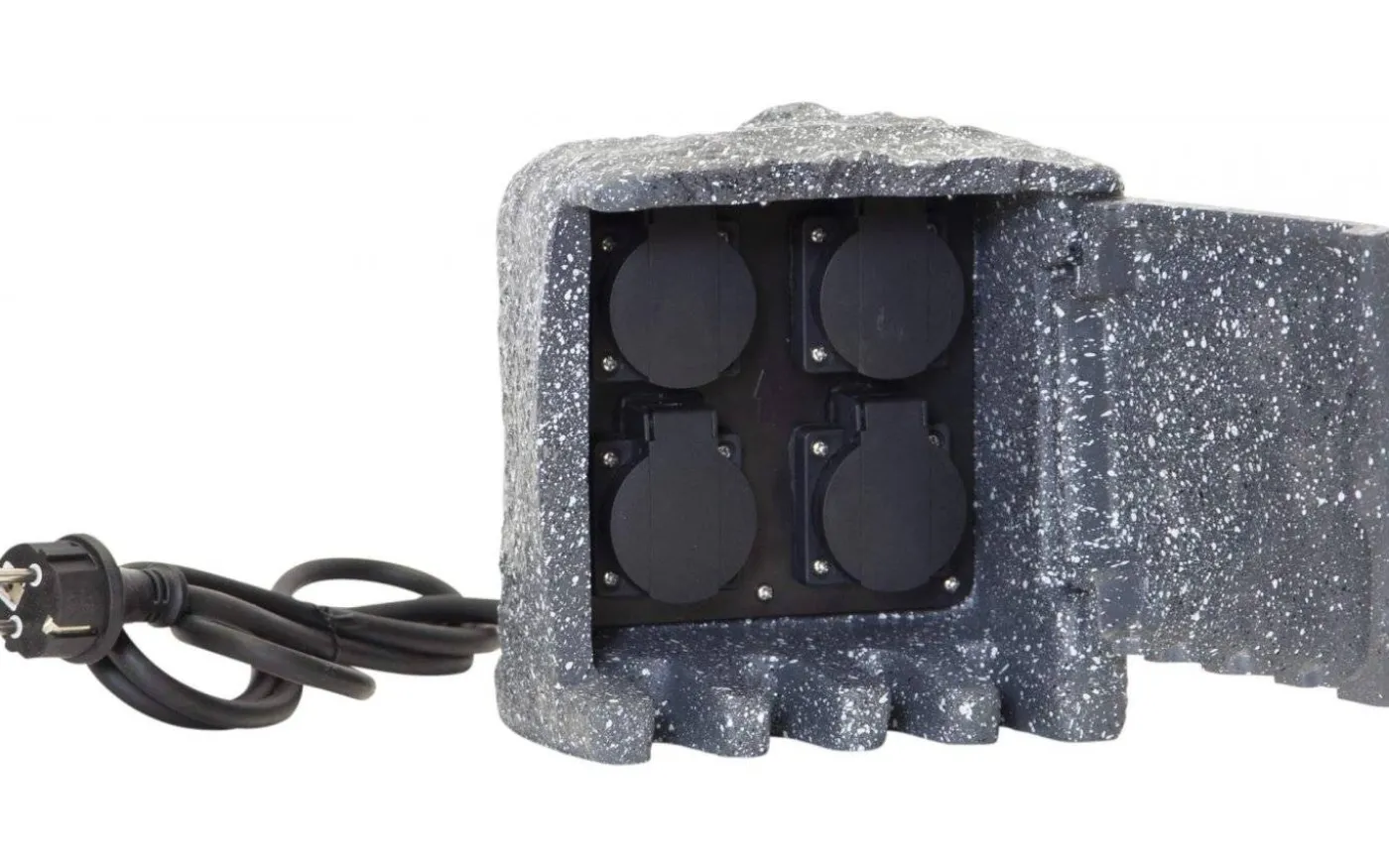 Plugge Förgreningsbox med 4 uttag och lucka IP44