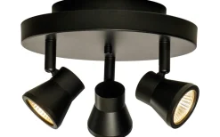 Aneta Pluto Takspotlight 20cm LED 3x5W 3000K Svart* Runda Takspotlights|Takspot Med 3 Lampor