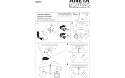 Pluto Takspotlight 20cm LED 3x5W 3000K Vit