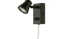 Aneta Pluto Vägglampa LED 5W 3000K Svart* Läslampor