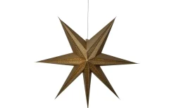 Visa Alla Julstjärnor|Julstjärnor Utan Sladd<Star Trading Point Pappstjärna 60cm Guld