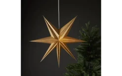 Visa Alla Julstjärnor|Julstjärnor Utan Sladd<Star Trading Point Pappstjärna 60cm Guld