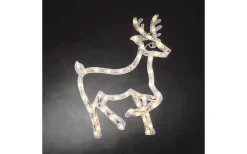 Polarbloss Fönstersiluett Ren Varmvit LED