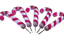 Polkagrisar Utomhusdekoration 25cm 5-Pack IP44