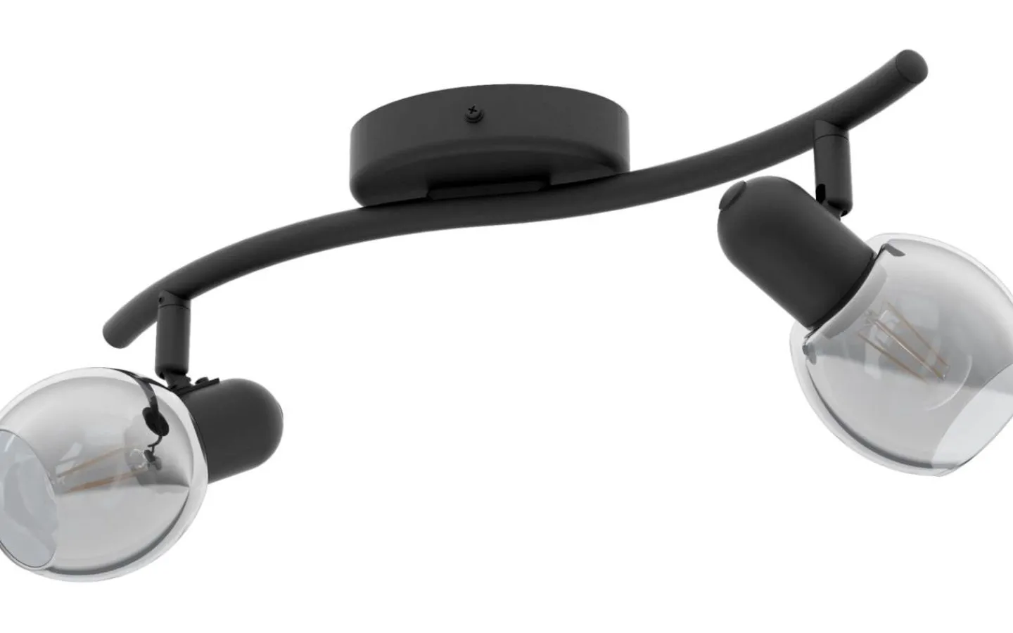 Avlånga Takspotlights|Takspot Med 2 Lampor<Eglo Pollica Takspotlight 37cm Svart