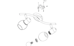 Avlånga Takspotlights|Takspot Med 2 Lampor<Eglo Pollica Takspotlight 37cm Svart