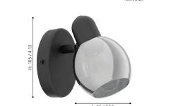 Eglo Pollica Vägglampa Svart* Läslampor