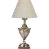 Bordslampor<PR Home Pollino Bordslampa 33cm Antiksilver/Offwhite