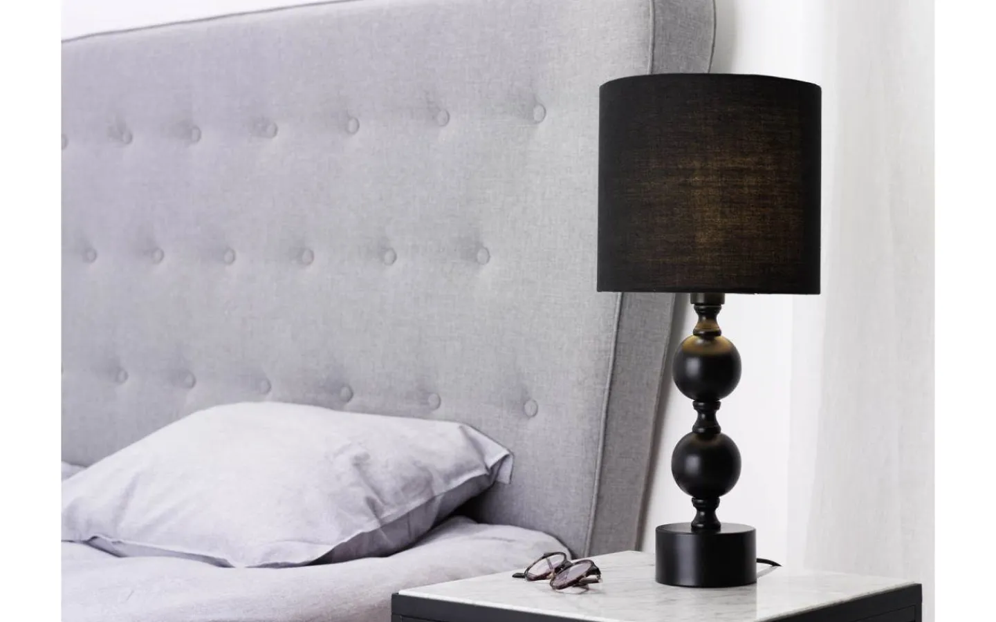 Cottex Pompa Bordslampa 47cm Svart* Sovrum|Bordslampor