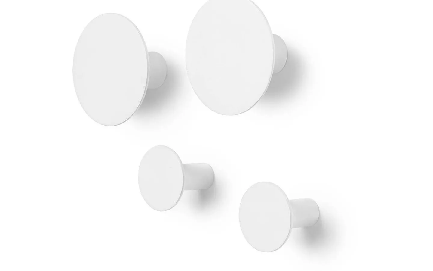 Krokar|Klädhängare & Klädvård<Blomus Ponto Väggkrokar 4-pack Lily White