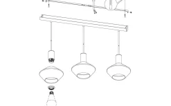 Eglo Ponzano Taklampa 80cm Smoke* Avlånga Taklampor