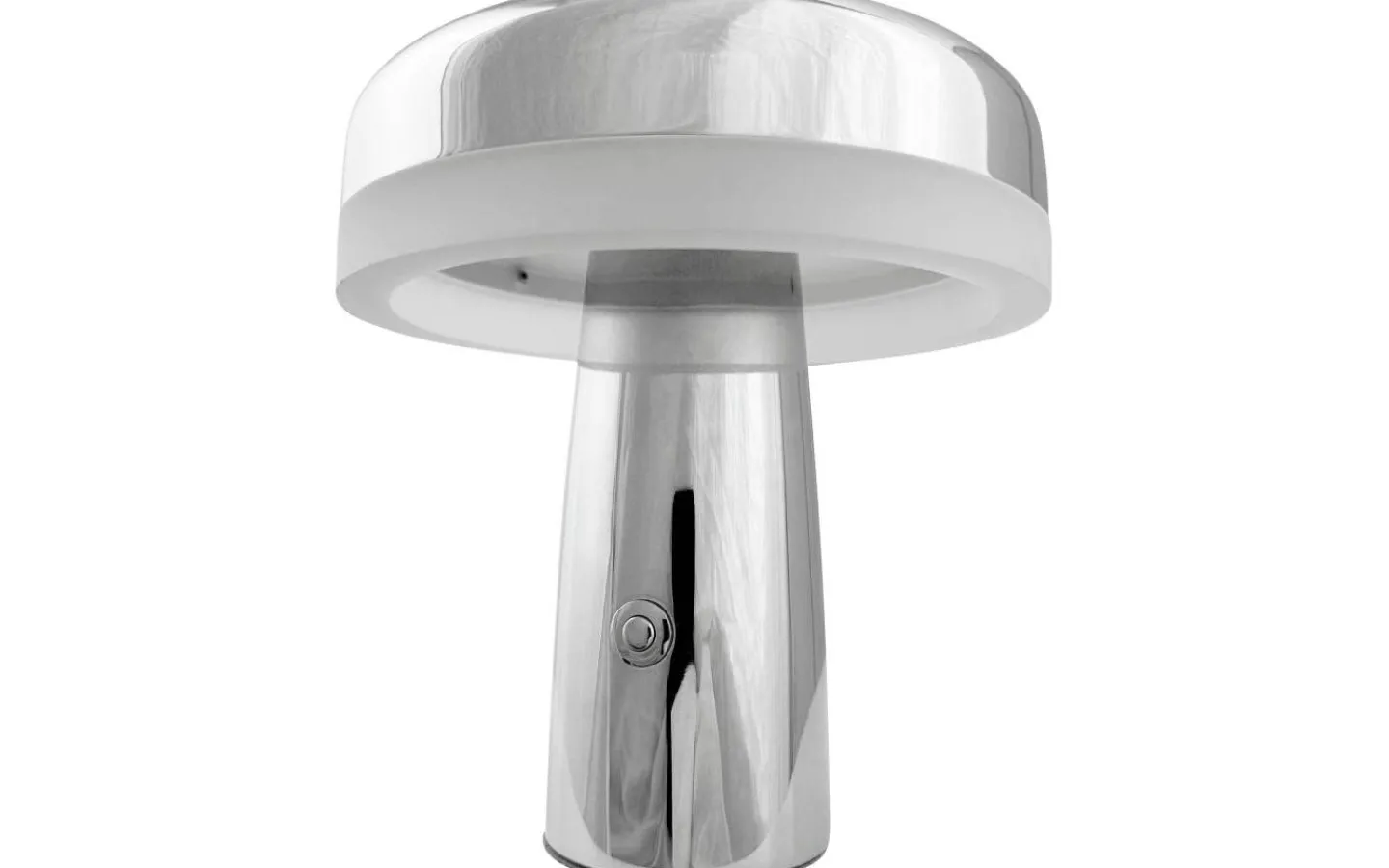 Dyberg Larsen Porter Uppladdningsbar Bordslampa 16,5cm Krom* Uppladdningsbara Lampor Inomhus